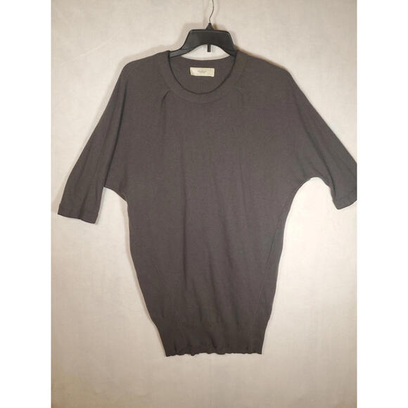 Pringle Of Scotland Women’s Cashmere, Silk Grey Short Sleeve Sweater Sm - Picture 1 of 9